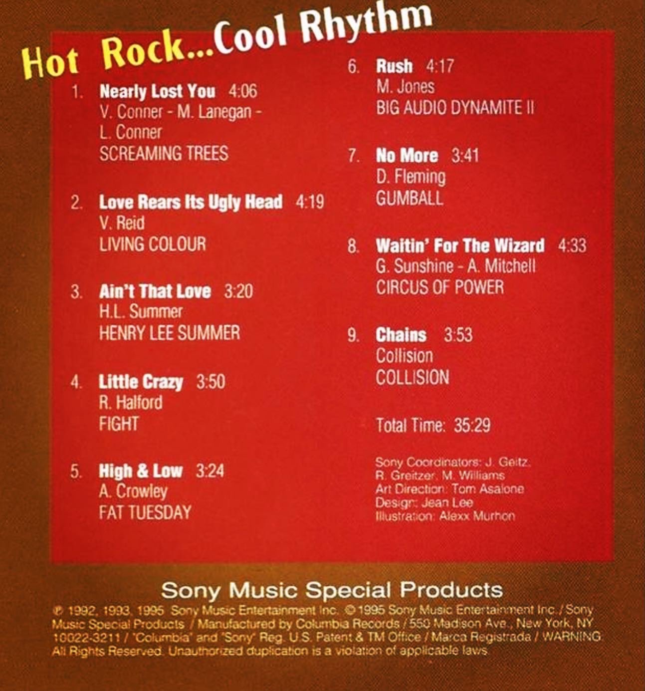 Hot Rock... Cool Rhythm - Credits