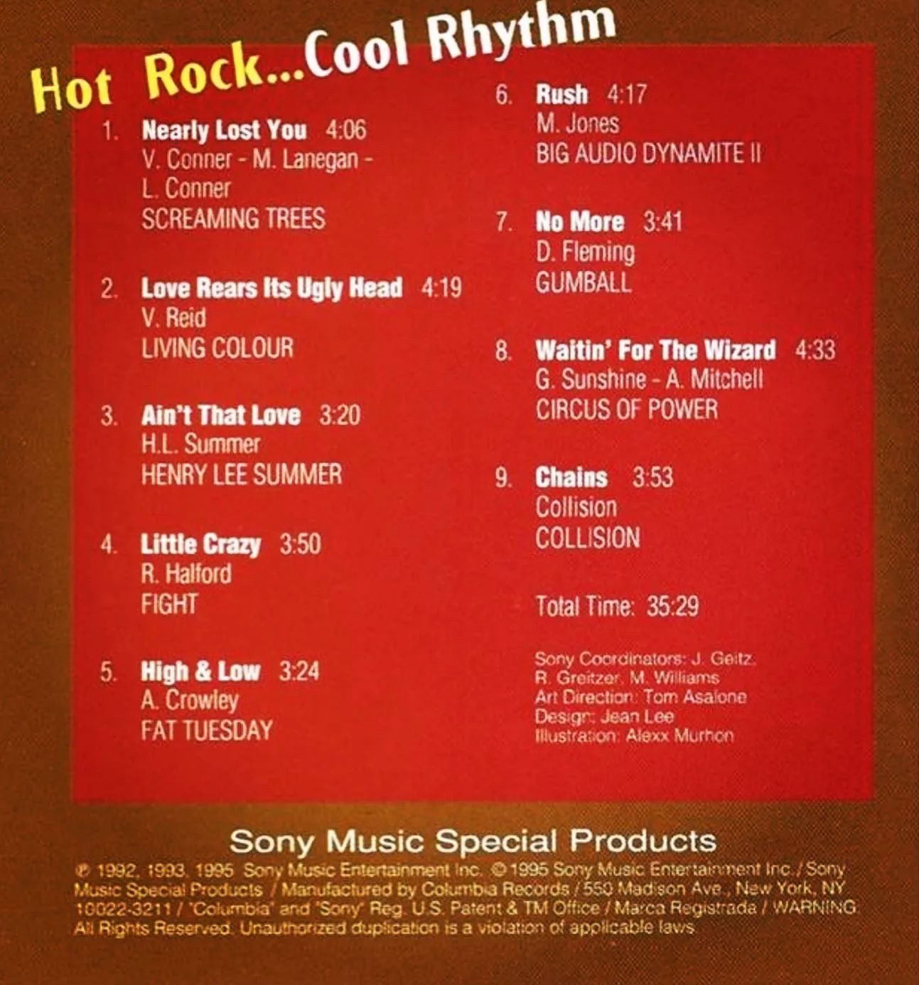 Hot Rock... Cool Rhythm - Credits
